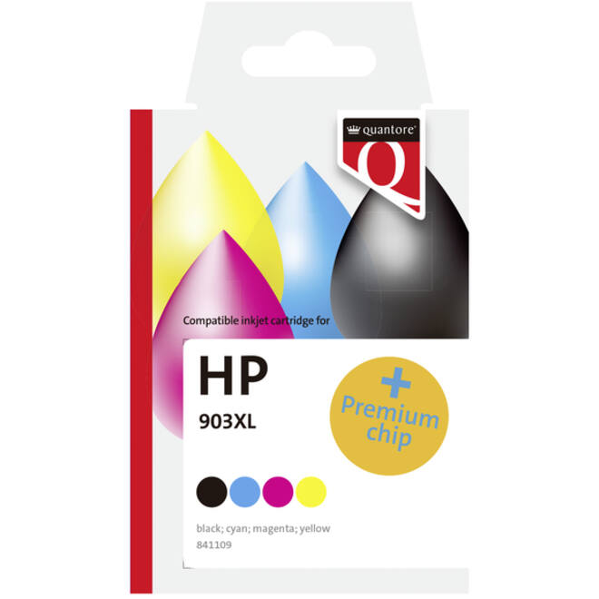 Inktcartridge Quantore alternatief tbv HP 3HZ51AE 903XL zwart 3 kleuren HC