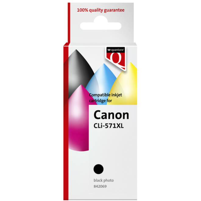 Inktcartridge Quantore alternatief tbv Canon CLI-571XL zwart