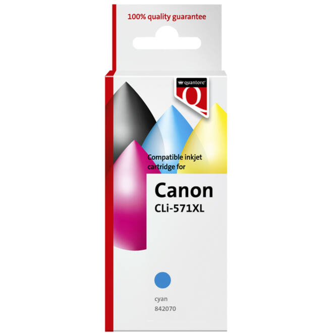Inktcartridge Quantore alternatief tbv Canon CLI-571XL blauw