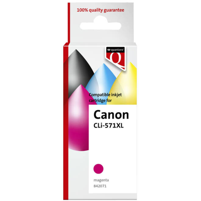 Inktcartridge Quantore alternatief tbv Canon CLI-571XL rood