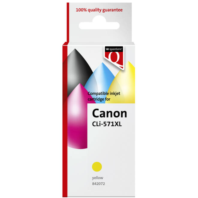 Inktcartridge Quantore alternatief tbv Canon CLI-571XL geel