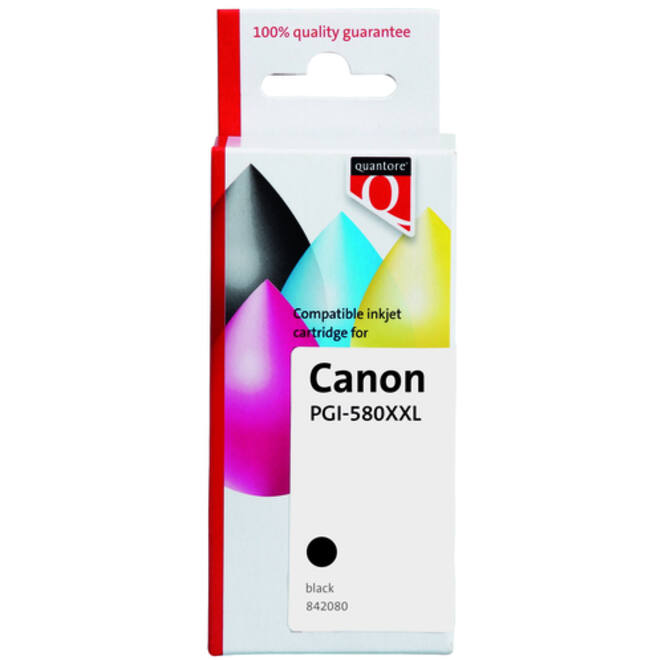 Inktcartridge Quantore alternatief tbv Canon PGI-580XXL pigment zwart
