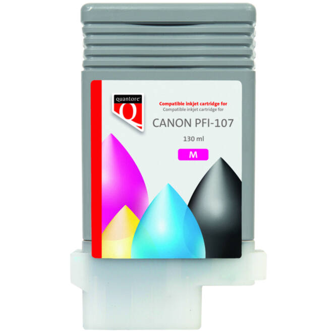 Inktcartridge Quantore alternatief tbv Canon PFI-107 rood