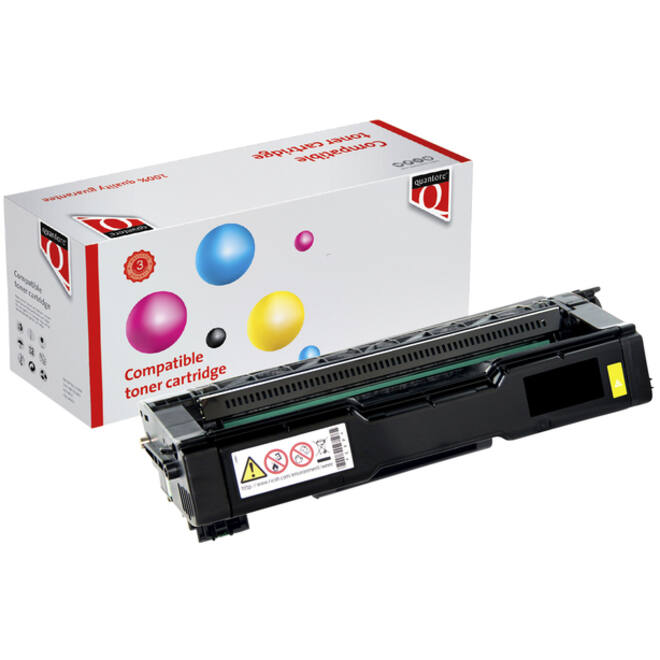 Toner Quantore alternatief tbv Ricoh 407719 geel