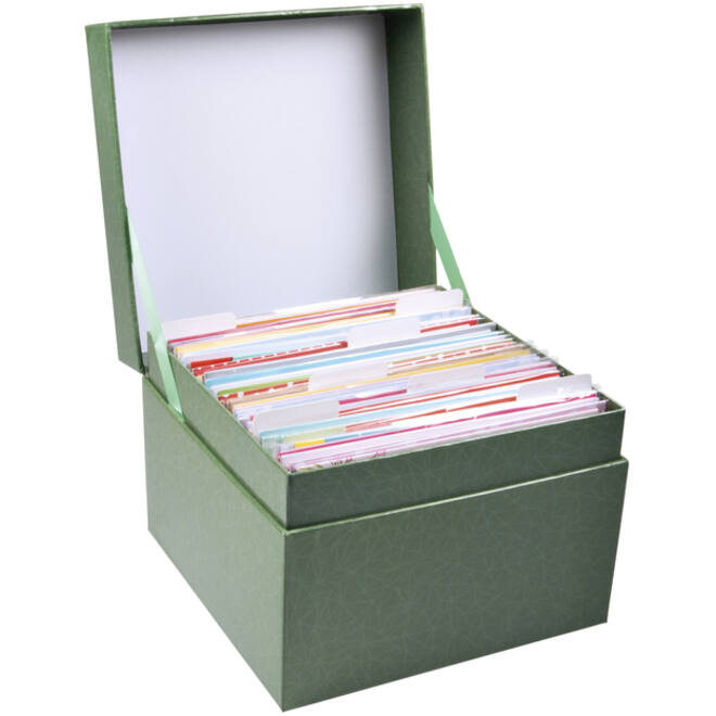 Wenskaartenbox Paperclip diverse thema's 75 kaarten