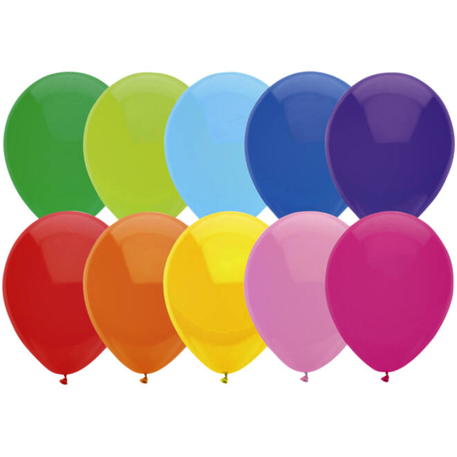 Ballon Haza uni 30cm 10 stuks assorti