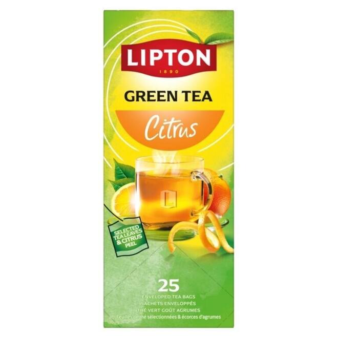 Thee Lipton Balance green tea citrus 25x1.5gr