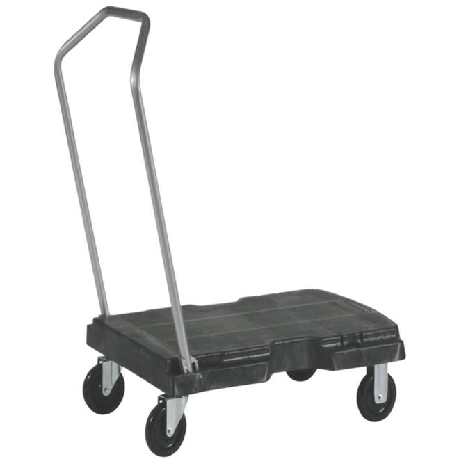 Transportkar Rubbermaid Triple Trolley inklapbaar 225kg zwart