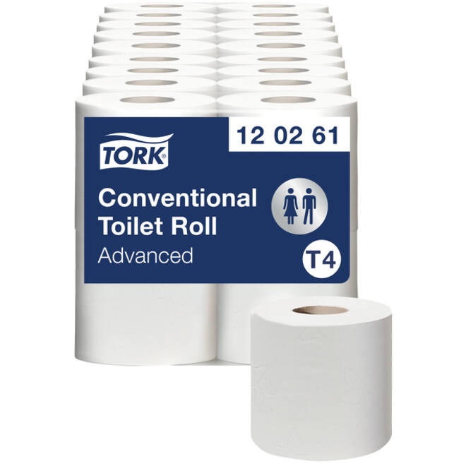 Toiletpapier Tork T4 Advanced 2-laags 493 vel wit 120261