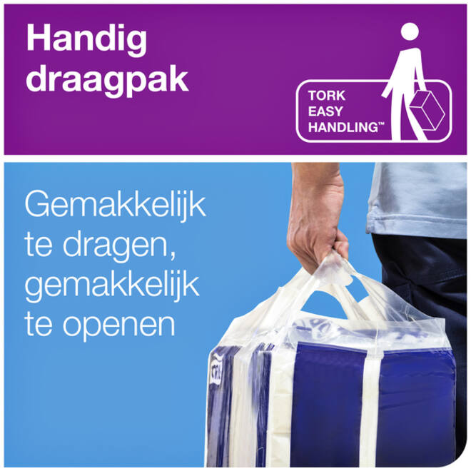 Handdoek Tork H2 multifold Premium kwaliteit 2 laags wit 100288
