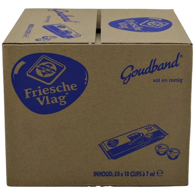 Koffiemelk Friesche Vlag goudband cups 10x7.5 gram
