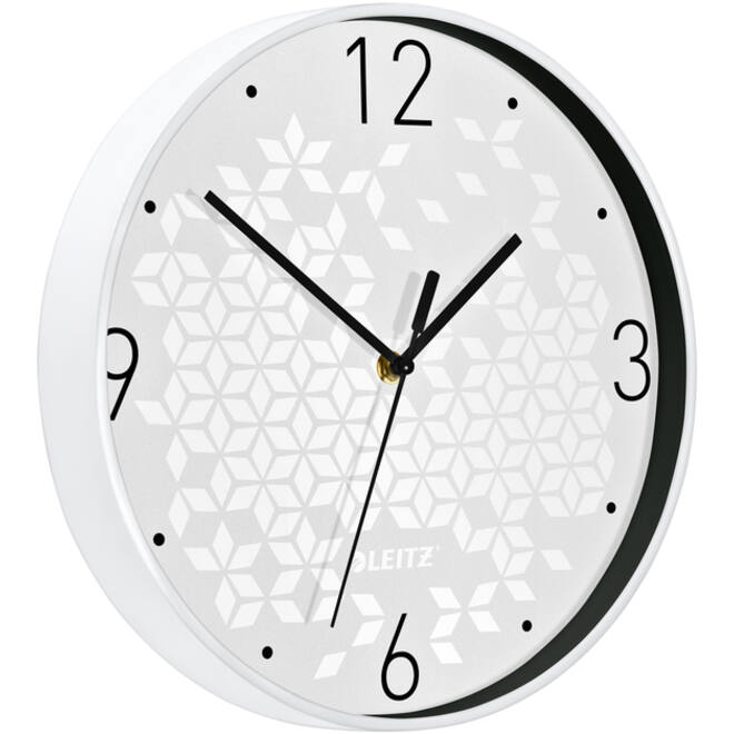 Wandklok Leitz WOW Ø29cm wit