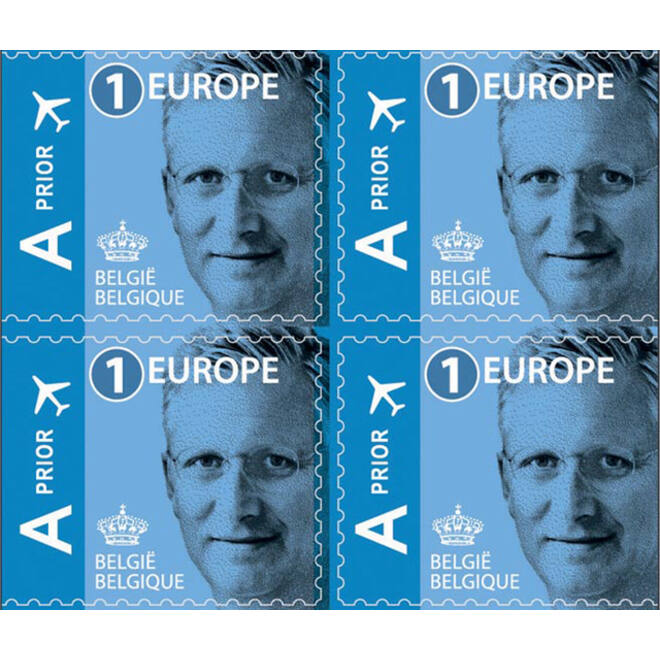 Postzegel Belgie Waarde 1 Europa pak à 50 stuks
