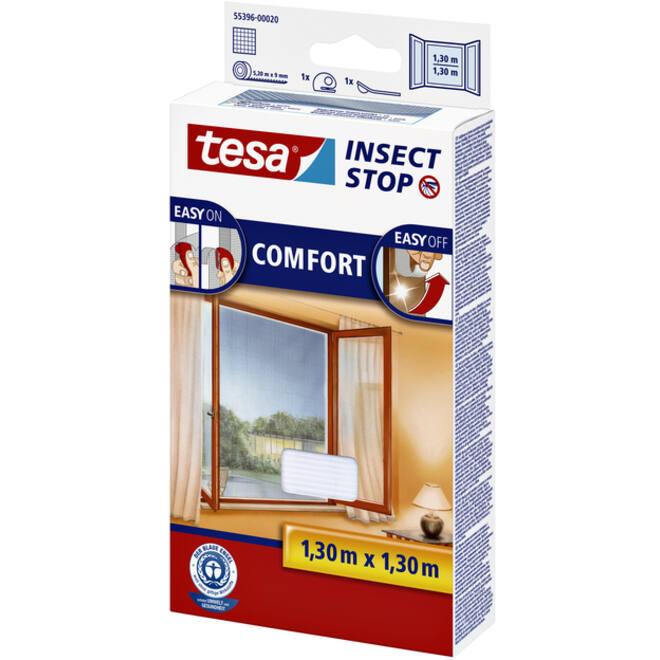 Insectenhor tesa® Insect Stop COMFORT raam 1,3x1,3m wit