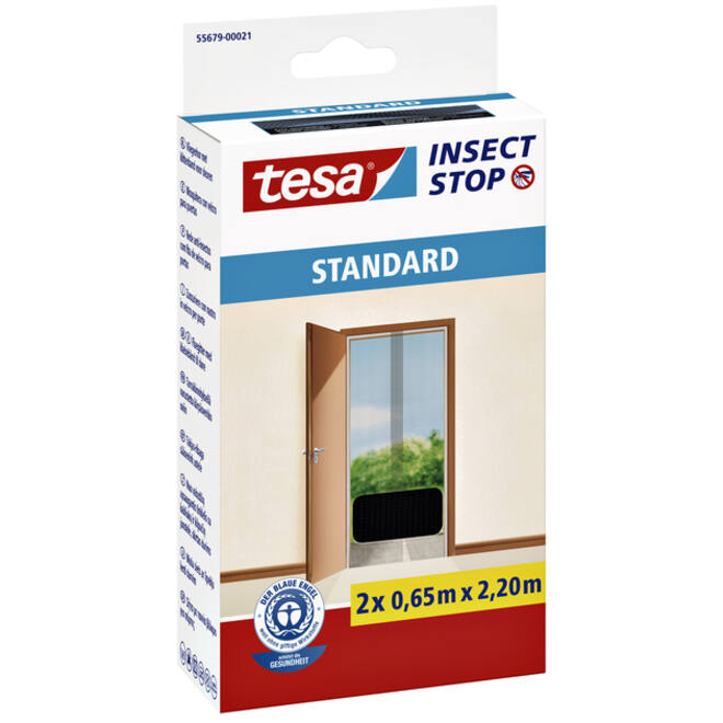 Insectenhor tesa® Insect Stop STANDARD deur 2x 0,65x2,20m antraciet