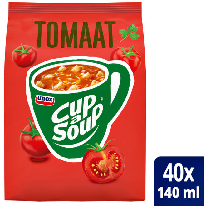 Cup-a-Soup Unox machinezak tomaat 140ml