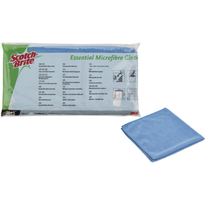 Microvezeldoek Scotch-Brite Essential 360x360mm blauw