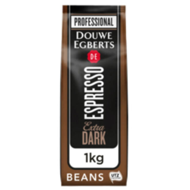 Koffie Douwe Egberts espresso bonen extra dark roast 1kg