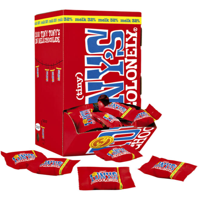 Chocolade Tony's Chocolonely tiny melk doos 100 st