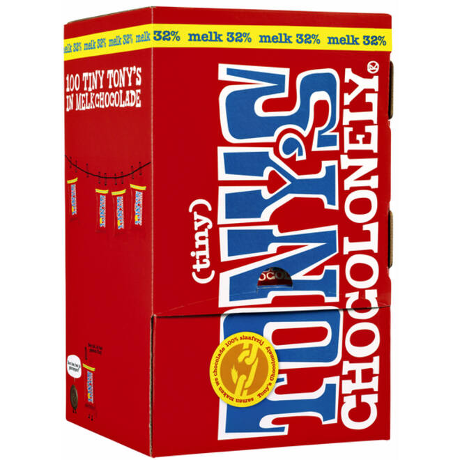 Chocolade Tony's Chocolonely tiny melk doos 100 st