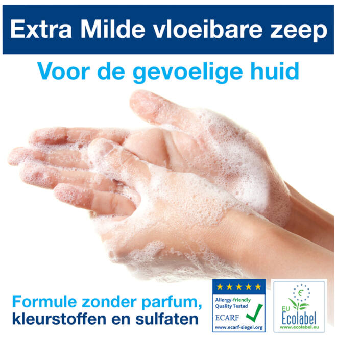 Handzeep Tork S1 vloeibaar mild en ongeparfumeerd 1000ml 420701