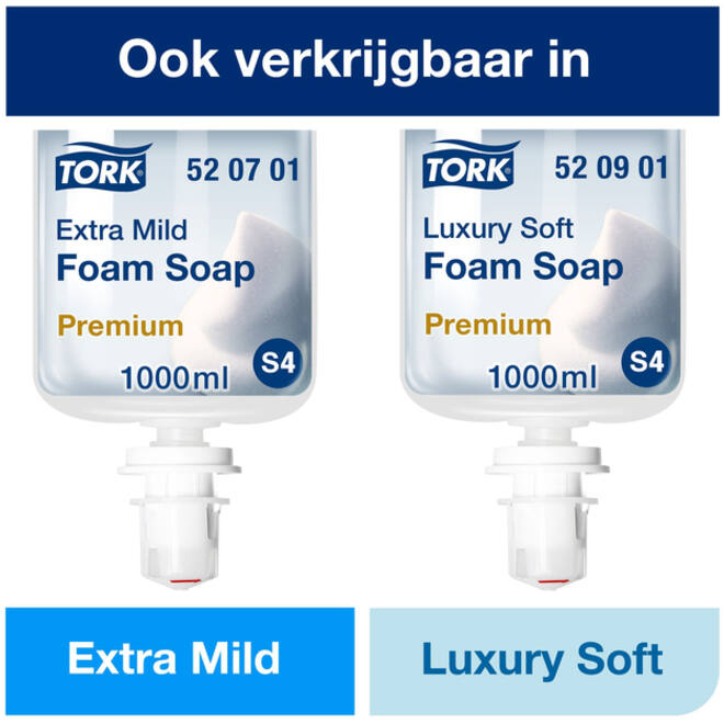 Handzeep Tork S4 foam mild geparfumeerd 1000ml 520501