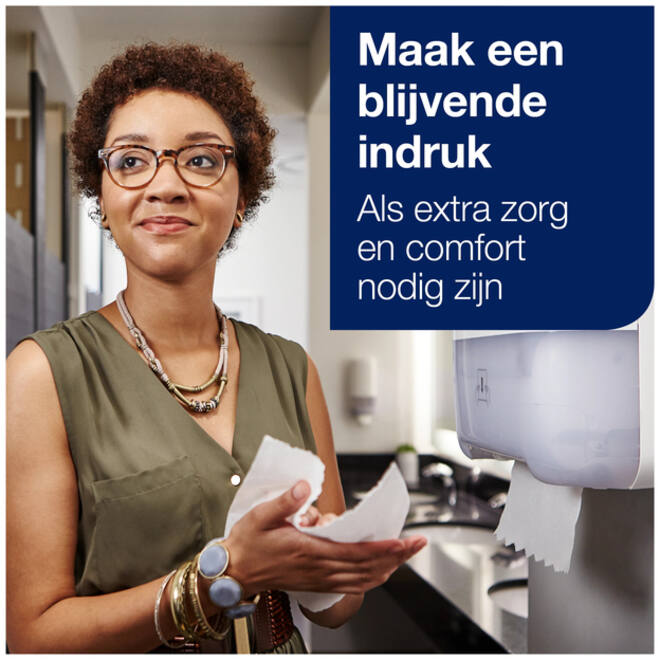 Handdoekrol Tork Matic H1 premium 100m 2 laags wit 290016