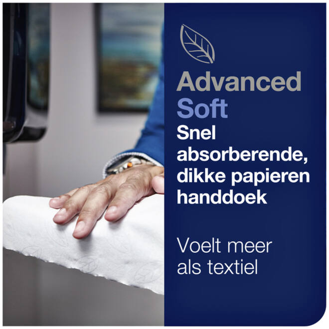 Handdoekrol Tork Matic H1 advanced 2-laags scheurbestendig 150m wit 290067