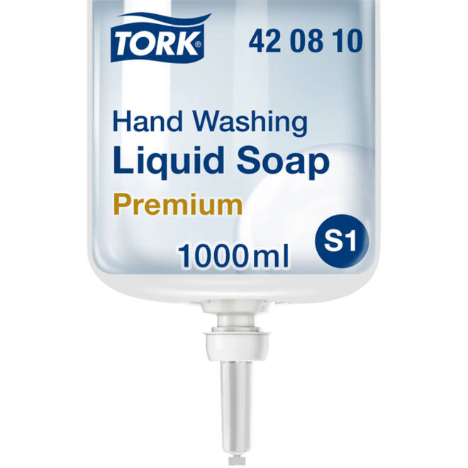 Handzeep Tork S1 Premium vloeibaar ongeparfumeerd 1000ml 420810