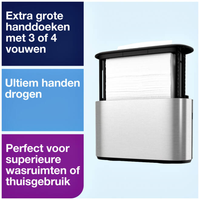 Handdoekdispenser Tork Express Image lijn Countertop Multifold H2 rvs 460005