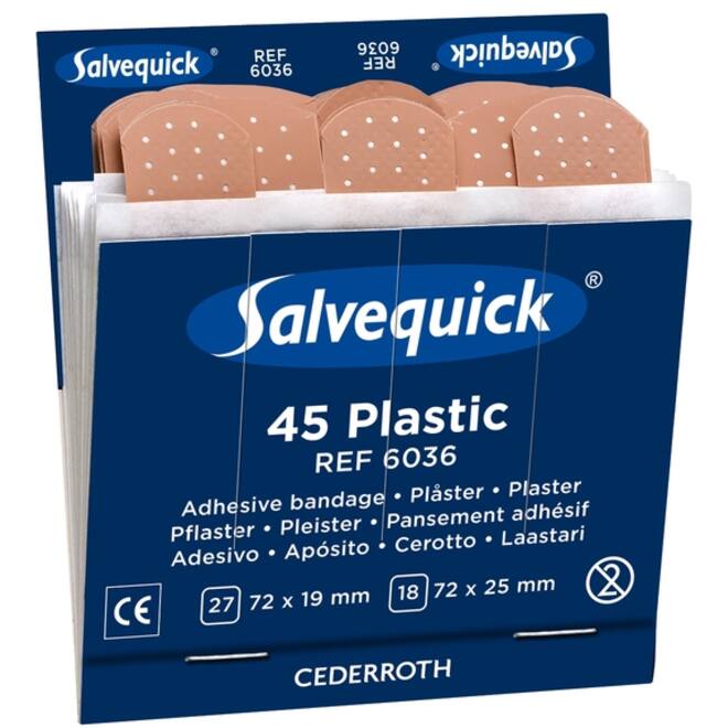 Pleister Salvequick navulling plastic 6036
