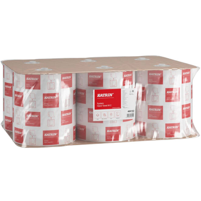 Handdoekrol Katrin 2-laags wit medium 160mx209mm