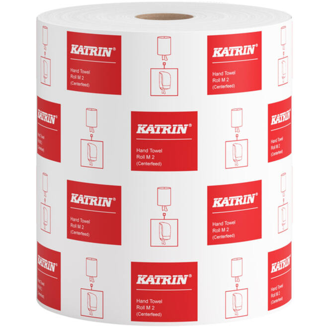 Handdoekrol Katrin 2-laags wit medium 150mx205mm