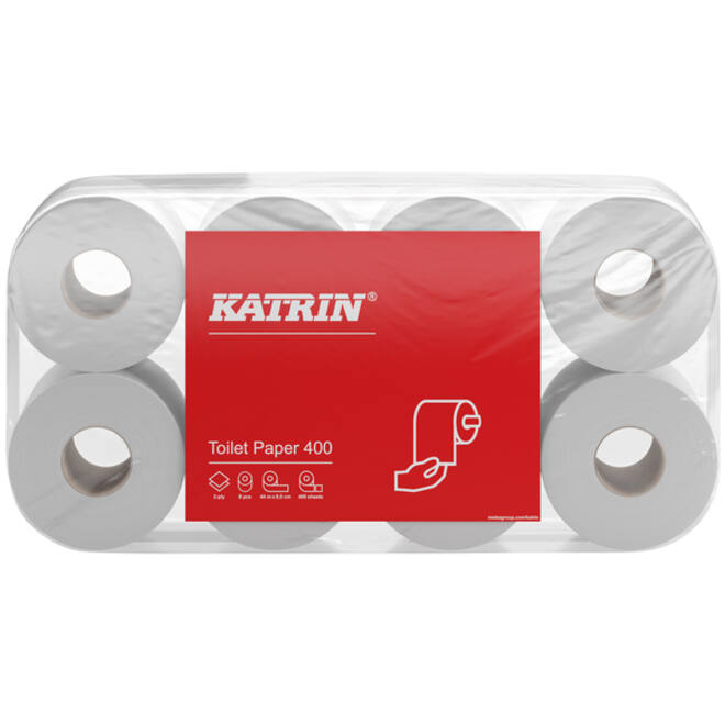 Toiletpapier Katrin 2-laags 400vel 48rollen wit
