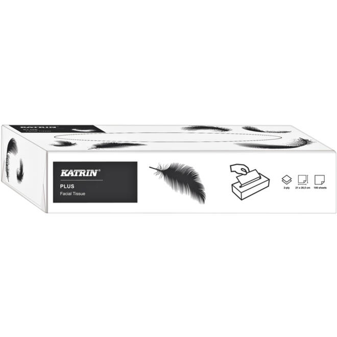 Facial tissues Katrin 2-laags 100vel wit 11797