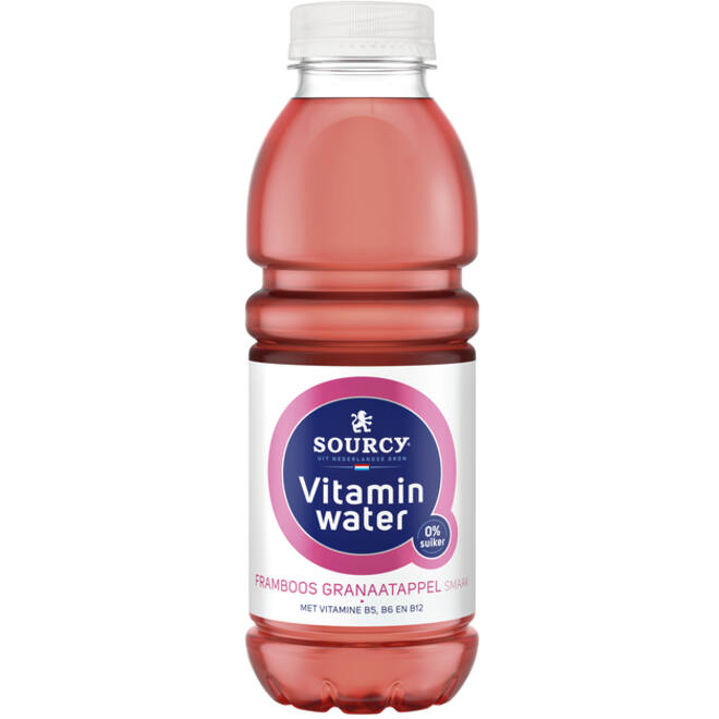 Water Sourcy vitamin framboos/granaatap fles 500ml