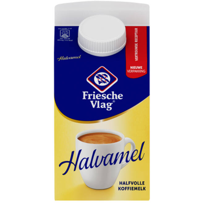 Koffiemelk Friesche Vlag halvamel 455ml