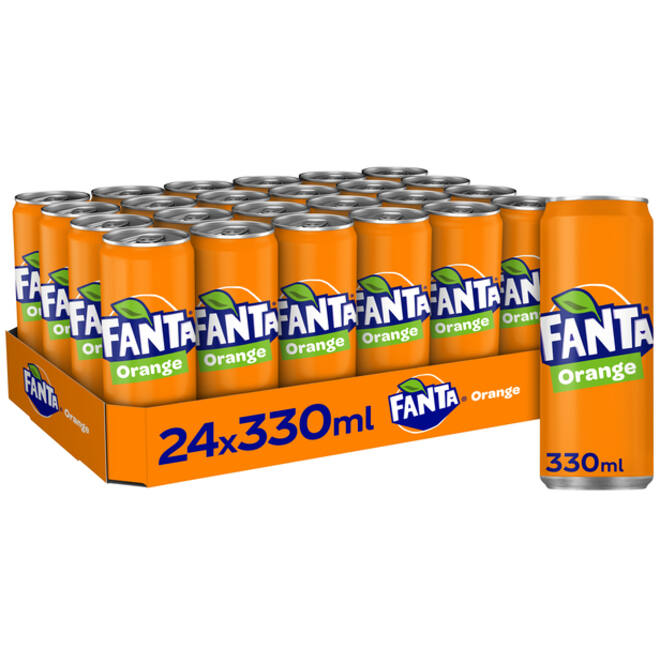 Frisdrank Fanta orange blik 330ml