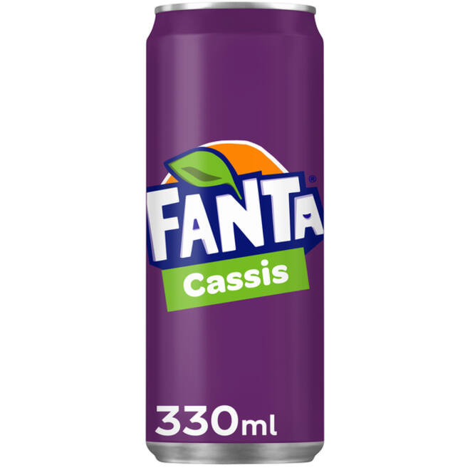 Frisdrank Fanta cassis blik 330ml