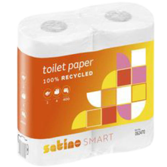 Toiletpapier Satino Smart MT1 2-laags 400vel wit 062470