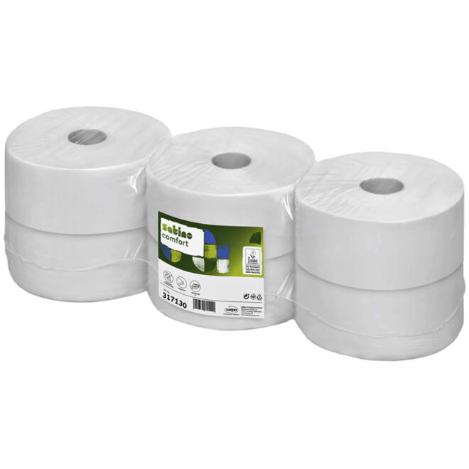 Toiletpapier Satino Comfort JT2 2-laags 380m wit 317130
