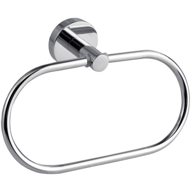 Handdoekring tesa® Smooz hoogglans verchroomd metaal zelfklevend