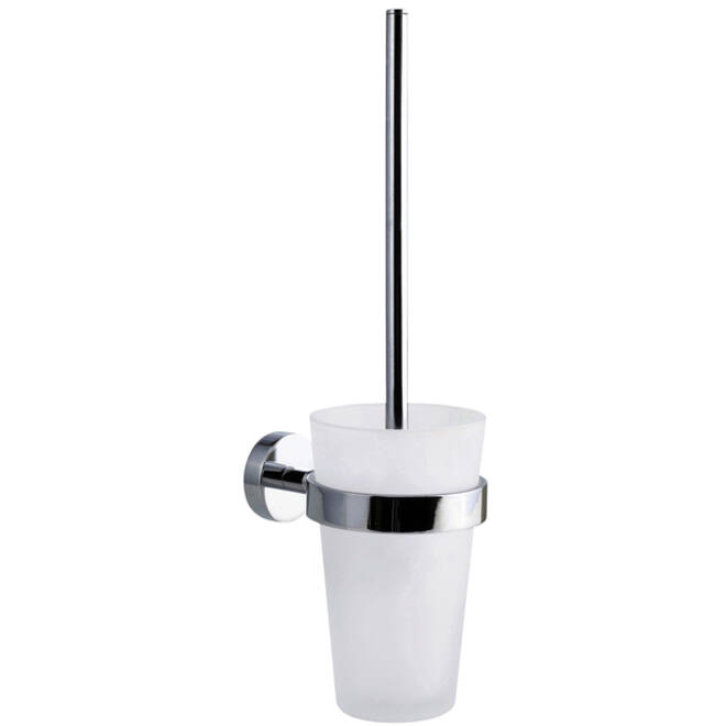 Toiletborstelset tesa® Smooz verchroomd metaal zelfklevend