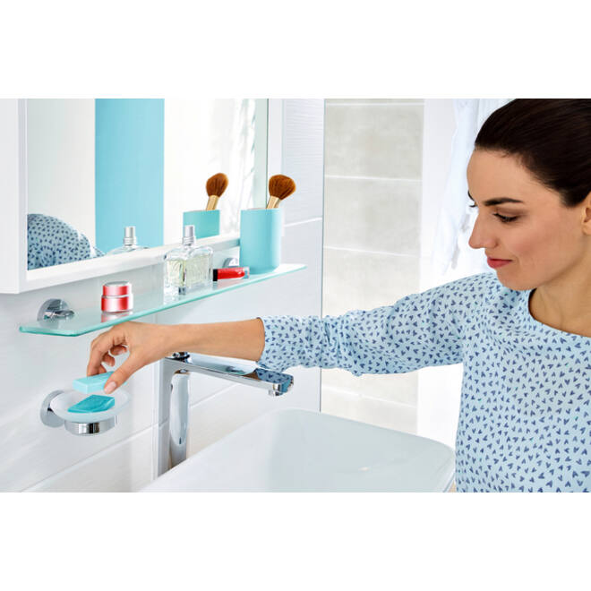 Zeephouder Tesa Smooz 40324 chroom/glas