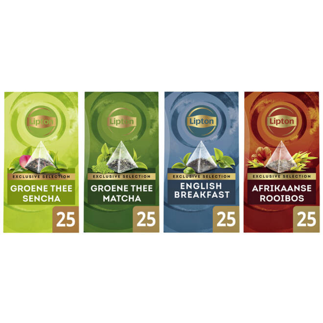 Thee Lipton Exclusive subtiele munt 25x2gr