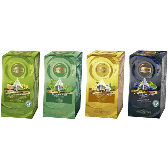 Thee Lipton Exclusive subtiele munt 25x2gr
