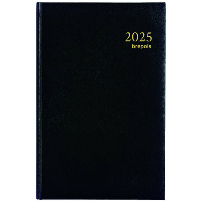 Agenda 2026 Brepols Saturnus Lima 7dagen/2pagina's zwart