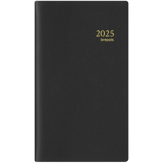 Agenda 2026 Brepols Interplan Genova 7dagen/2pagina's spiraal zwart
