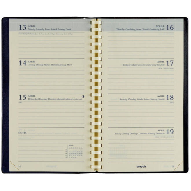 Agenda 2026 Brepols Interplan Calpe 7dagen/2pagina's spiraal zwart