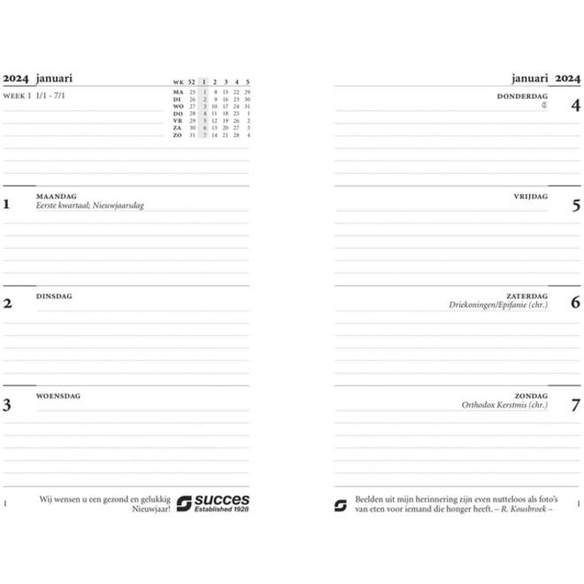 Agendavulling 2026 Succes Mini 7dagen/2pagina's